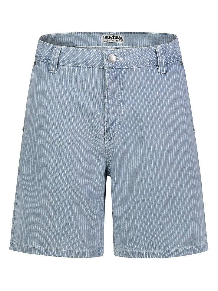 Sublevel Jeans-Bermudas in Hellblau - L