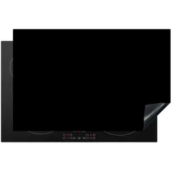 HERDABDECKPLATTE Schwarz - Einfarbig Abdeckung Ceranfeld 81.2x52 cm