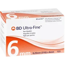 BD Ultra Fine 6 mm 31 g 0,25