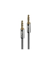 Lindy Cromo Line Audiokabel Stereo Mini-Klinkenstecker M bis M 2 m Anthrazit rund (35322)