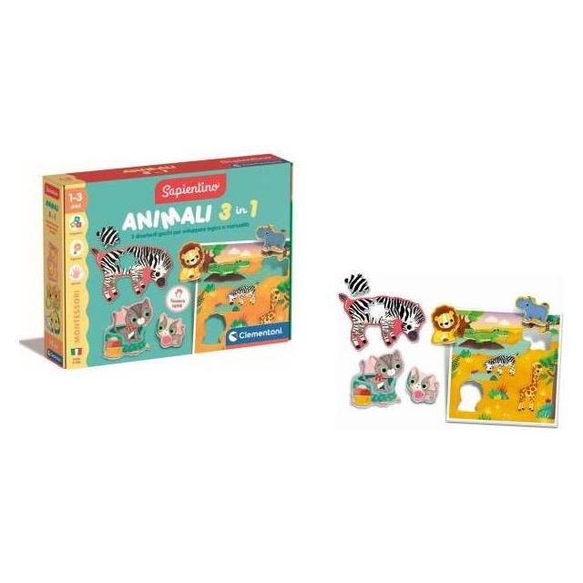 Clementoni Montessori - Animals 3in1 (1 - 3 Jahre) (16460)