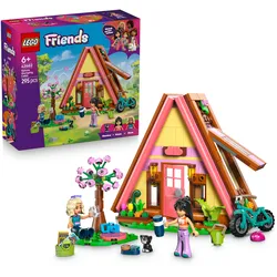 LEGO Friends 42682 Glampinghütte in freier Natur, Bau- und Spielset mit 2 Spielfiguren und einem Spielzeugkätzchen