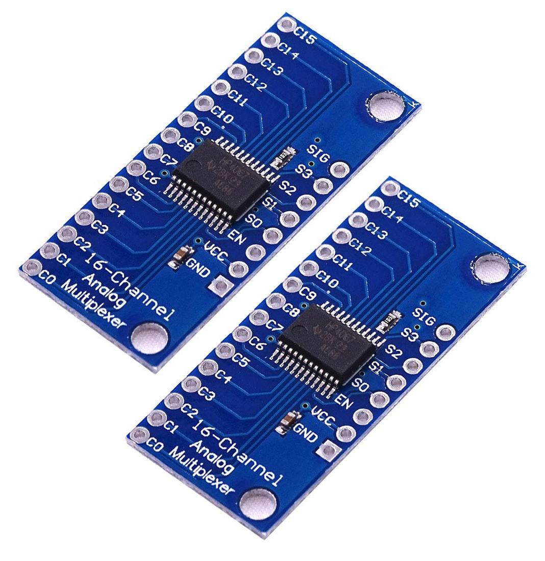 Dripio 2x CD74HC4067 16-kanaals analoog/digitaal multiplexer breakout module