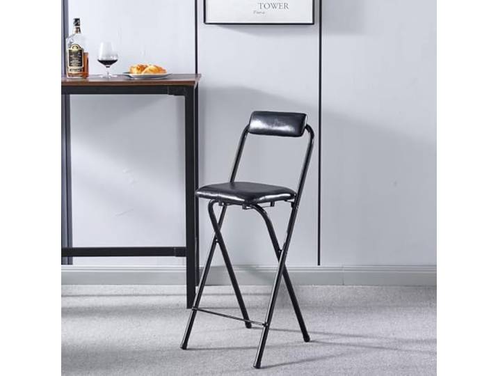 ZVfsdgSDFG Klapp-Trittleiter, Restaurant-Küchenmöbel, Keine Montage erforderlich, platzsparend(Black,50cm/20in)