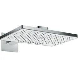 hansgrohe RainmakerSelect 460 2-jet Kopfbrause mit Brausearm 460 mm, 24005400, Farbe: Chrom / Weiß