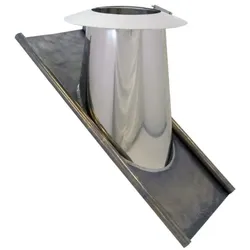 Bertrams Dw Dacheindichtung 22DE45VA300 30°-45°, Ø 300 mm, VA/Bleiflansch, mit Regenkragen