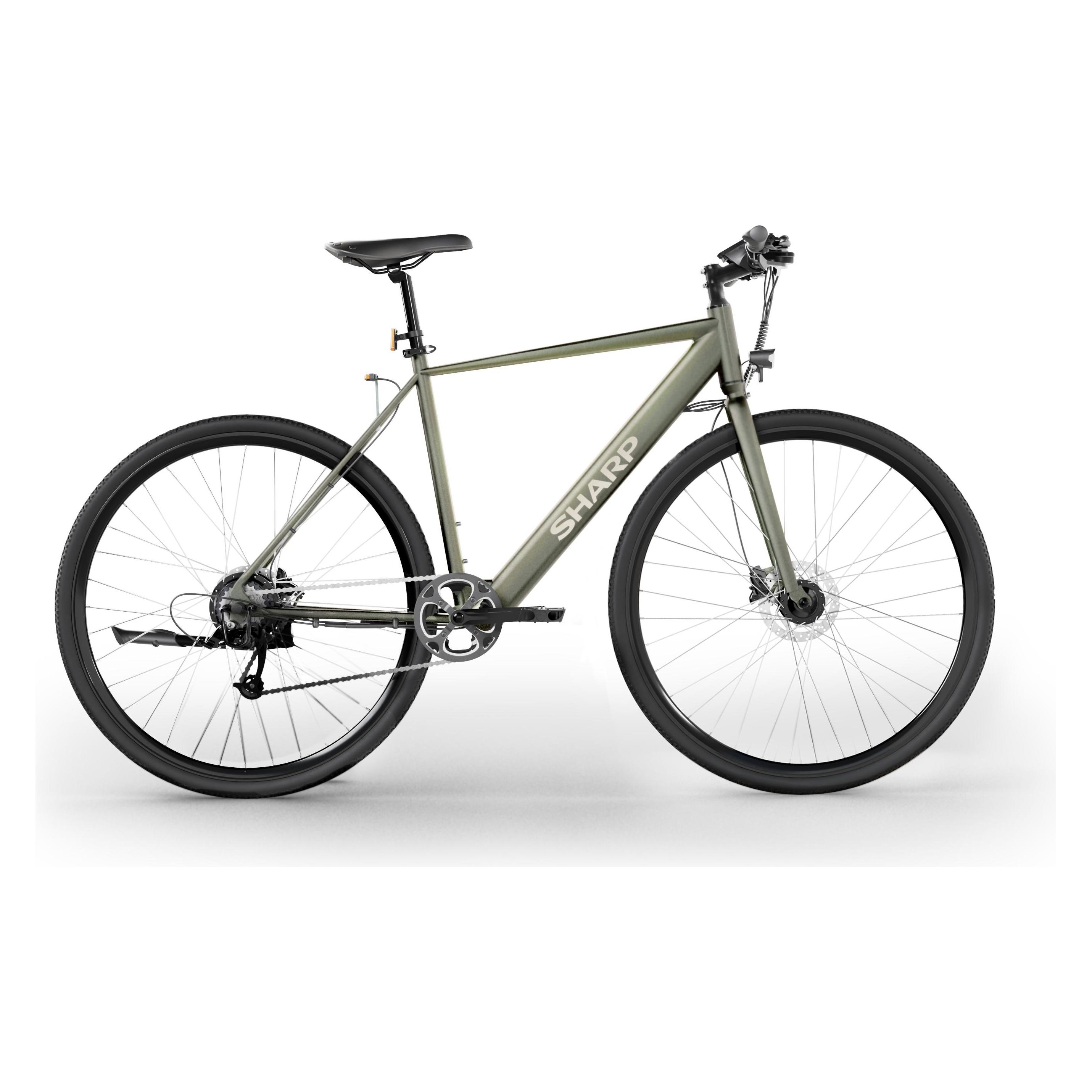 Sharp Gravel E-Bike 250W Motor App 70km grn glanz (51 cm) (BK-GS03E-G)
