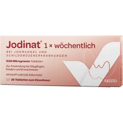 Jodinat 1 X Wöchentlich 1530 Mikrogramm Tabletten 28 ST