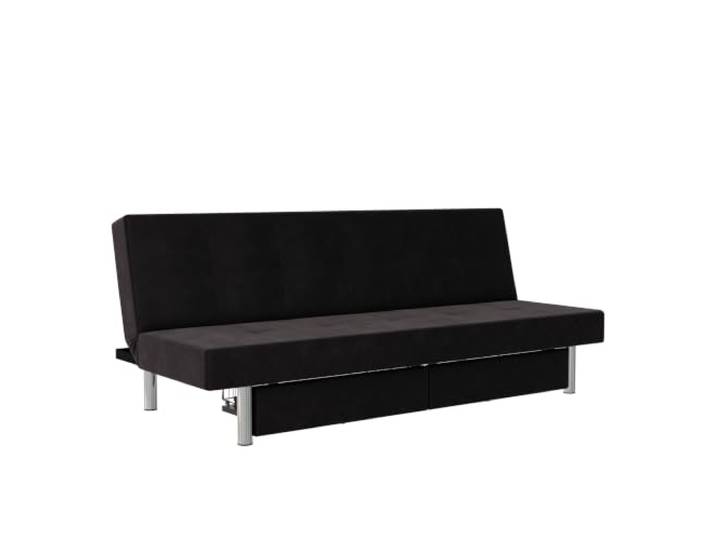 Erica Schlafsofa mit Stauraum aus Mikrofaser anthrazit