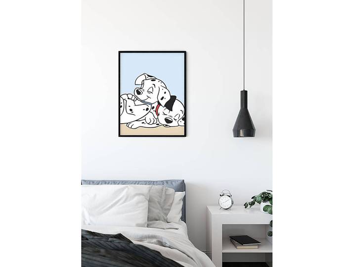 Wandbild 101 Dalmatiner Cuddle 50 x 70cm Multicolor