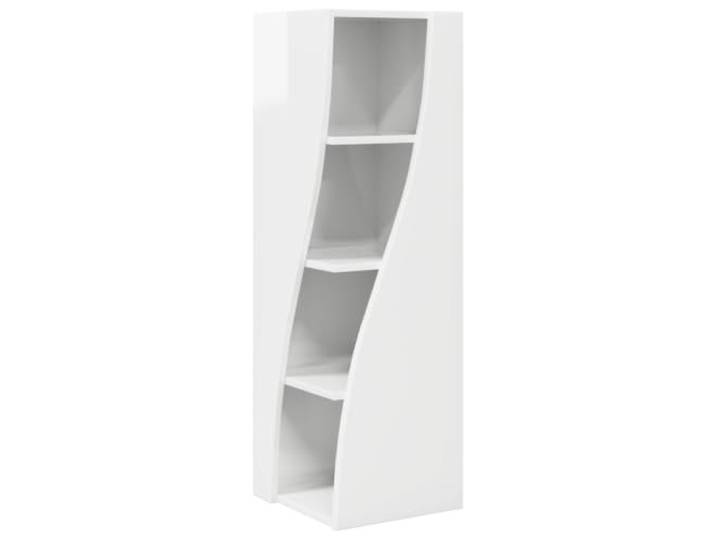 RJPLMFV Eckschrank, 32 x 32 x 102 cm, Holz, mattes Finish Geräumige Regale, modernes Design, inklusive Wandbefestigung, für Wohnzimmer oder Wohnzimmer