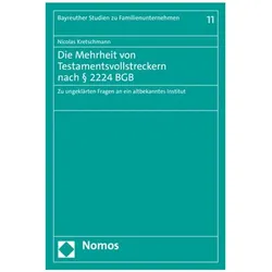 Die Mehrheit von Testamentsvollstreckern nach § 2224 BGB, Fachbücher von Nicolas Kretschmann
