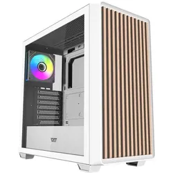 Darkflash Tech Darkflash DS900WD ATX computer case (White) + 4 fans (ATX, ITX, Mini-ATX), PC Gehäuse, Weiss