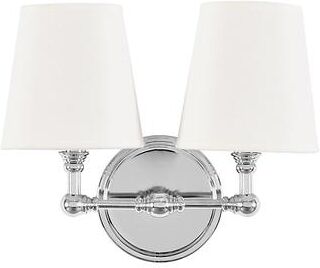 Amelie Sconce - Polished Nickel 2 Light - Ballard Designs