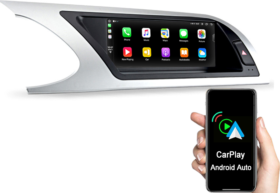 8.8''4+64GB kabelloses CarPlay für Audi A4 2009-2012 Android Auto autoradio 4GSIM WIFI SWC DAB+ 8kern RDS