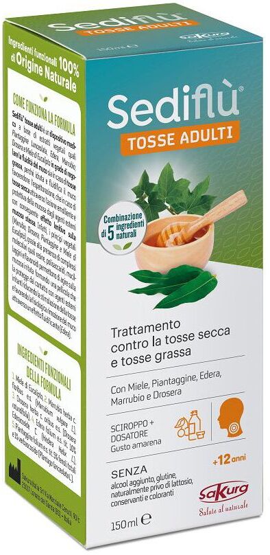 Sakura Sediflù Tosse Adulti Sciroppo, 150 ml