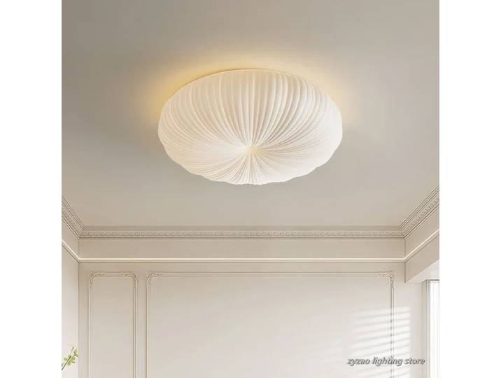 Nordique rond crème vent citrouille plafonniers Simple chaud romantique chambre d'enfants garçons filles chambre décoration PVC plafonniers