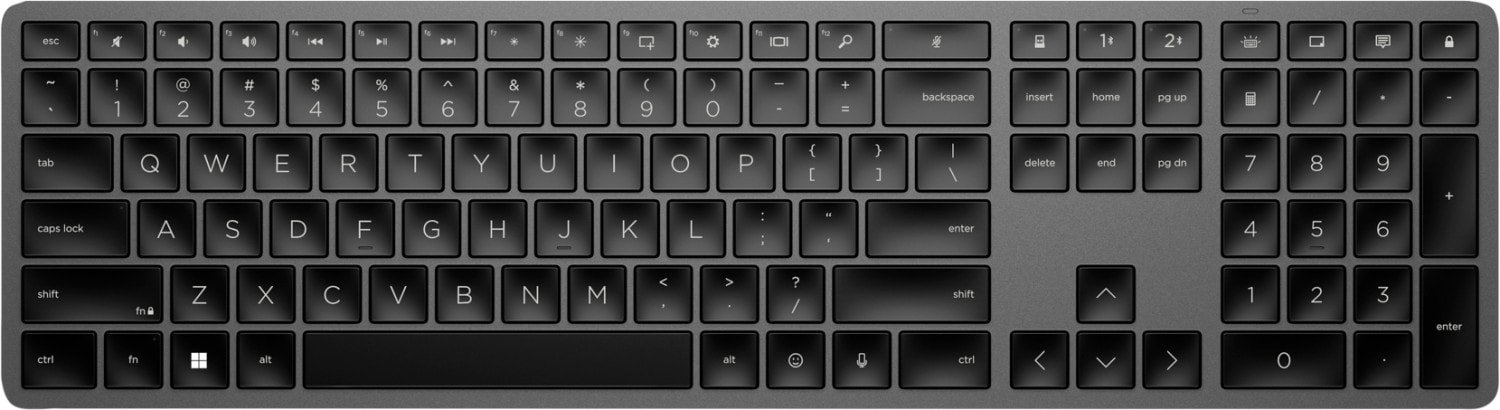 HP 975 Dual Mode Kabellose Tastatur Schwarz 3Z726AA#ABD