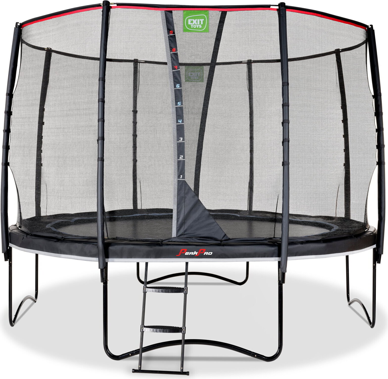 EXIT PeakPro Trampolin ø305cm, auf Beinen, Rund, für Kinder, Schwarz