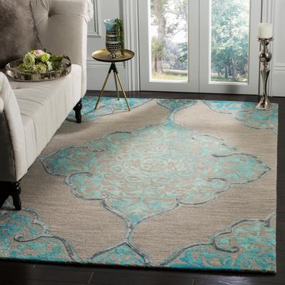 SAFAVIEH Handmade Dip Dye Luana Medallion Wool Rug