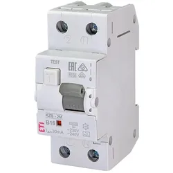 Eti, Schutzschalter, Polam Fehlerstrom-Schutzschalter KZS-2M 2P 16A B 0,03A Typ A – 002173204