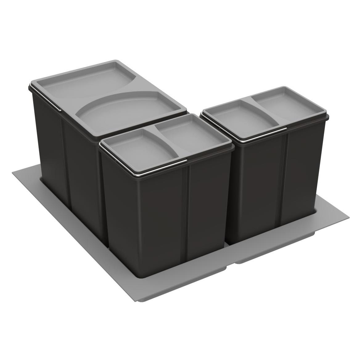 Hettich Bin.it Smart 16 L / 2x8 L KB 600 mm anthrazit (32 l) (9 208 752)
