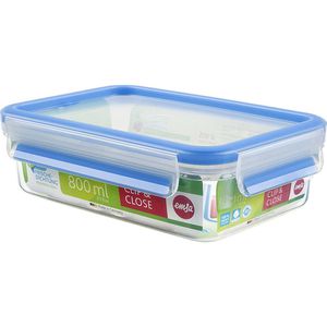 Emsa Frischhaltedose Clip&Close 508539, aus Kunststoff, 0,8 Liter, transparent, luftdicht