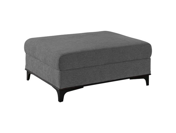 Stylife Hocker, Dunkelgrau, Holz, Metall, Buche, massiv, rechteckig, 100x41x78 cm, Stoffauswahl, Wohnzimmer, Hocker, Sitzhocker