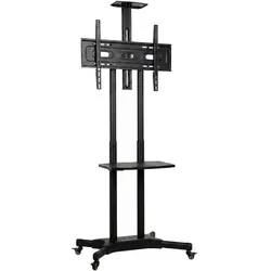 MOBILER-TV-STÄNDER Metall Schwarz