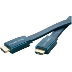clicktronic HDMI (Typ A) — HDMI (Typ A) (1 m), Videokabel, Blau