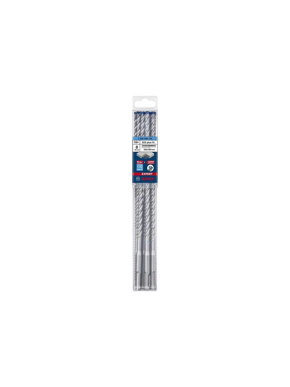 Bosch Expert SDS-plus-7X Drill Bit 8 mm 10pcs