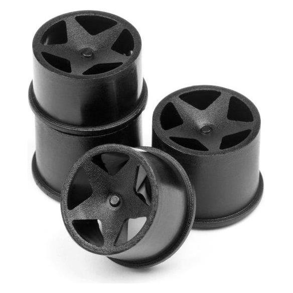 HPI Q32 - Super Star Wheel Set (Black/4pcs) (114276)