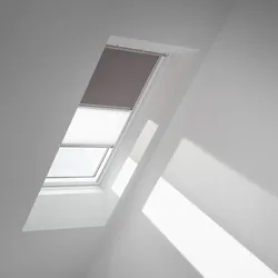 VELUX Verdunkelungs-Rollo Duo DFD C02 4577S Taupe/Weiß, alu