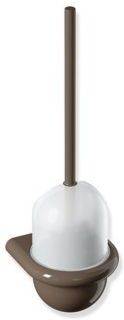 Hewi 477 Toilettenbürstengarnitur 477.20.1000584 Oberteil matt weiß, umbra, Wandmontage
