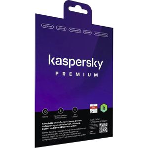 Kaspersky Antivirenprogramm Premium, 10 Geräte, 1 Jahreslizenz, 7 Anwendungsbereiche