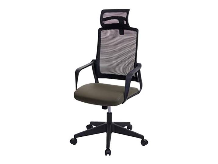 Mendler Bürostuhl HWC-J52 Kunstleder - olivgrün