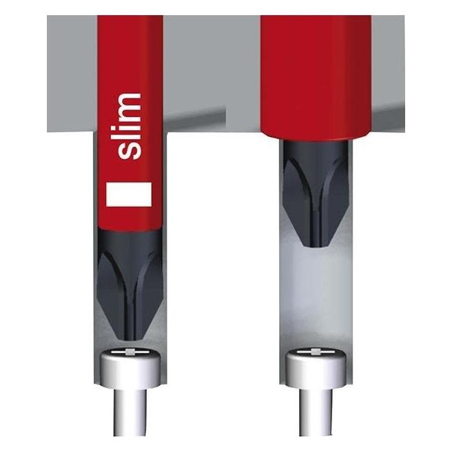Wiha - Schraubendreher Mit Bithalter Set Softfinish Slimvario Electric (Schlitz) (WH43449)