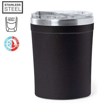 Bicchiere Termico Harbin 350ml Acciaio Inox con Coperchio PP Personalizzate o neutre