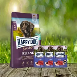 Happy Dog Supreme Sensible Ireland 12,5 kg + Happy Dog Sensible Pure Italy 3 x 400 g
