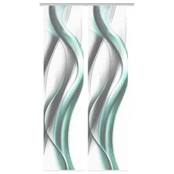 Schmidt Schiebevorhang Cara 2er-Set Polyester Grün Mint