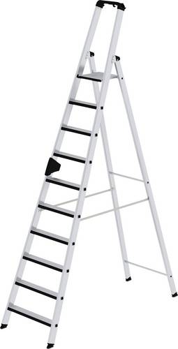 MUNK Günzburger Steigtechnik 42110 Aluminium Stufen-Stehleiter Arbeitshöhe (max.): 4.5m