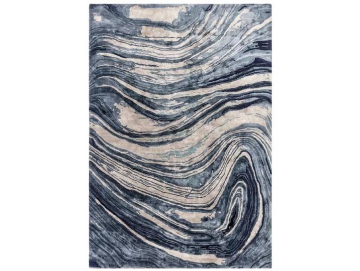 NOVATREND - Tapis de salon moderne TOSCANIA - Bleu - 200x300 cm