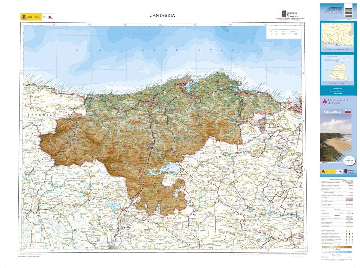 Carte routière régionale n° 04 - Cantabria   CNIG