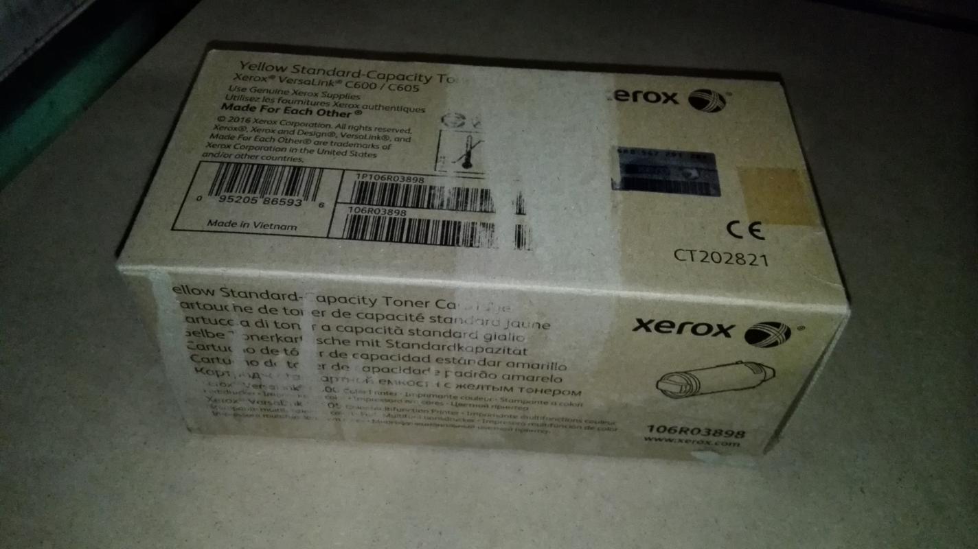 Xerox VersaLink C600-Farbdrucker/C605-Farb-Multifunktionsdrucker Standardkapazität-Tonermodul Gelb (6000 Seiten) - 106R03898, 6000 Seiten, Gelb, 1 Stück(e)