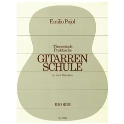 Theoretisch-praktische Gitarrenschule Band 1-4 nach Francisco Tarrega, Fachbücher