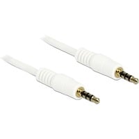 Audiokabel Klinke 3,5mm 4Pin > 3,5mm Stecker 4Pin weiß, 5 Meter