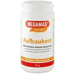 MEGAMAX AUFBAUKOST ERDBEERE 500 G - Aufbaunahrung 500 g