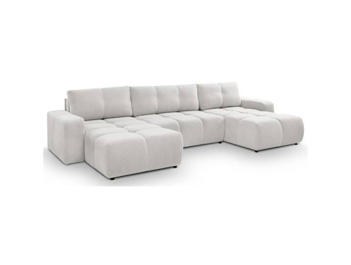 Sepro Meble Ecksofa Hellgrau Curio 80 Mit Schlaffunktion, Grau, 359x177 cm, Wohnzimmer, Sofas & Couches, Wohnlandschaften, Ecksofas