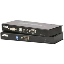 Aten CE600 KVM Verlängerung DVI, USB, KVM Switch, Schwarz