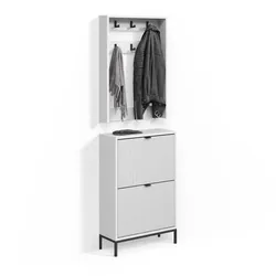 GARDEROBE Aterno Weiß Set, 2 Teile